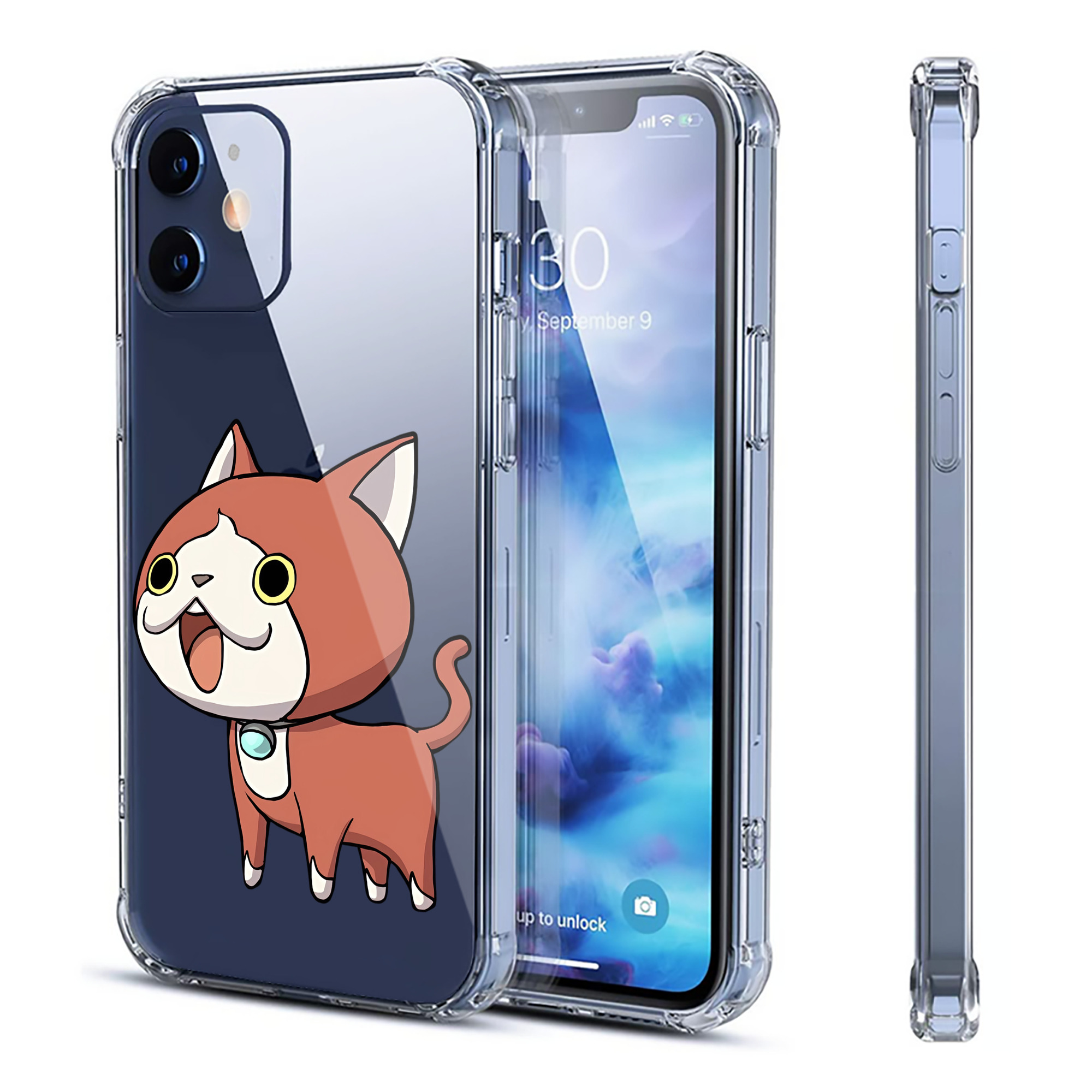 （画像用） 妖怪ウォッチ Yo-kai Watch 【iPhone 12シリーズ対応】透明スマホケース（クリアソフトケース）